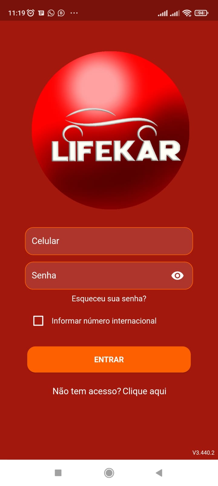 Primeiro Acesso Lifekar 0308